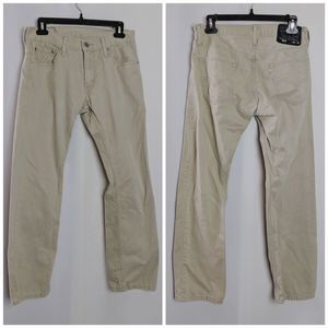 Levi's Khaki Jeans Style 514 Straight Size 30/30